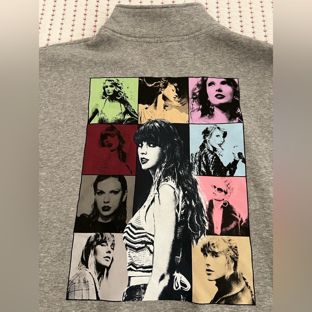 Taylor Swift ERAS Tour Official Merch Quarter Zip Sweatshirt Size X-Lrg NWOT - Picture 5 of 12